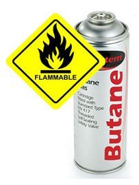 Butane is highly flammable!